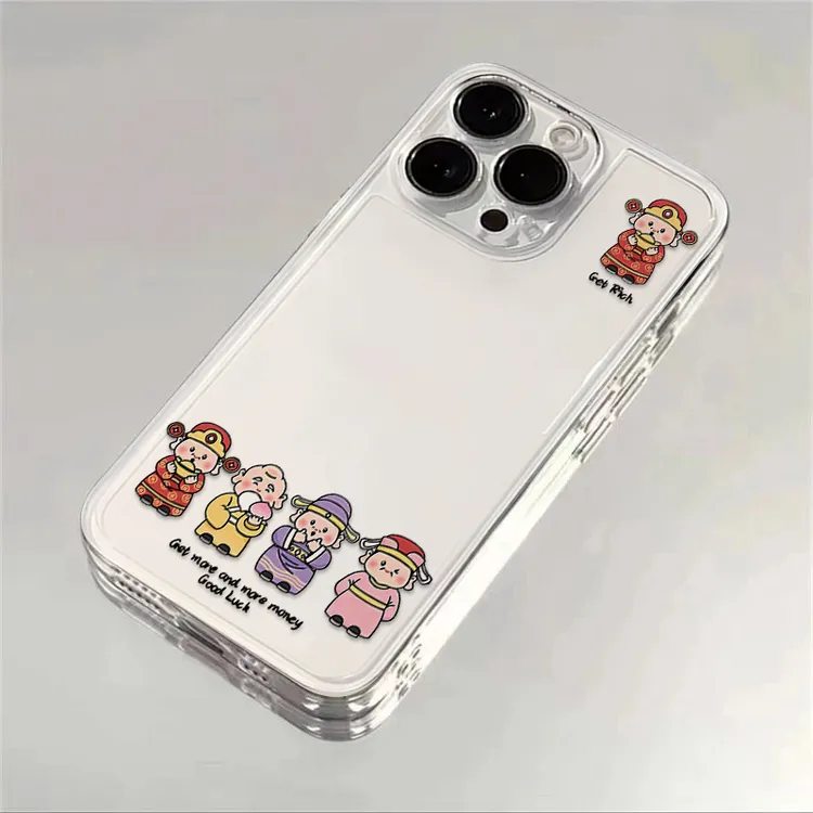 财神到适用苹果16手机壳15promax软壳14pro透明13pro12防摔7/8