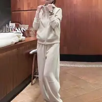 慵懒风休闲运动套装女2025秋季新款时尚洋气连帽卫衣阔腿裤两件套