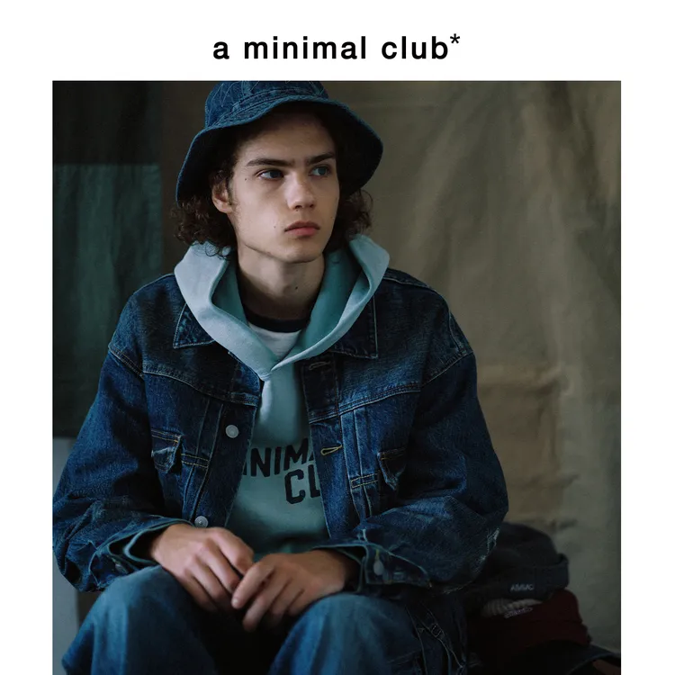 a minimal club重磅做旧水洗4口袋牛仔夹克短款秋季上新AM58DC05