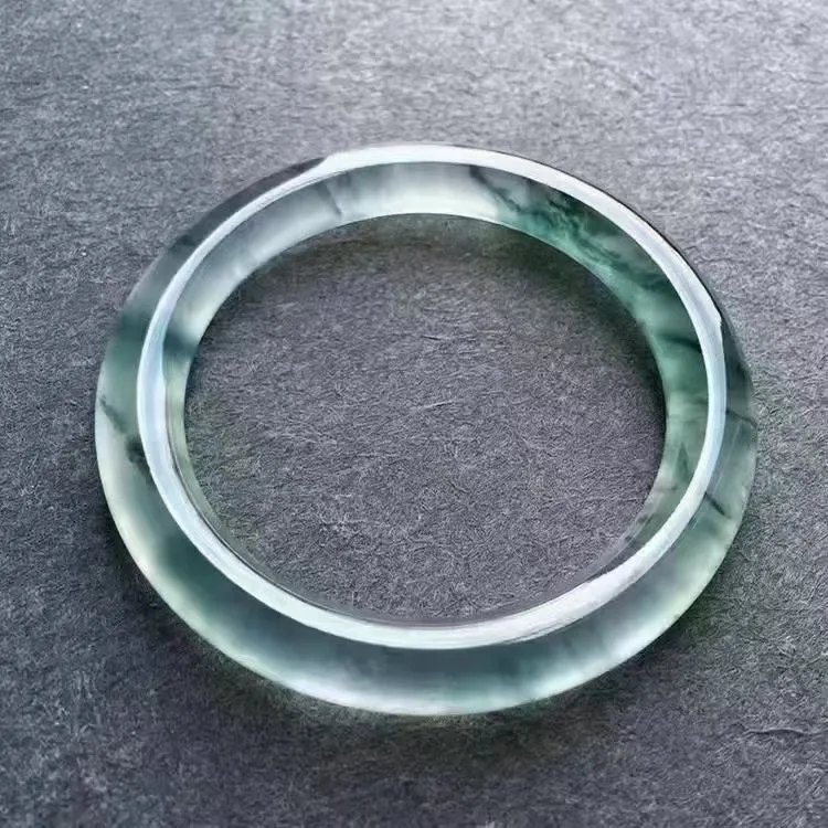 高端私人定制链接/请勿私拍高冰飘花定制手镯原创翡翠A货美人镯