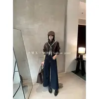 爱唯依（F）-小个子福音！阔腿直筒九分普洗牛仔裤（SM98288#）