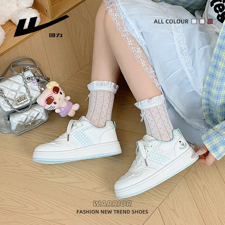 回力薄荷绿板鞋百搭透气配裙子休闲鞋2025秋季新款学院风防滑女鞋