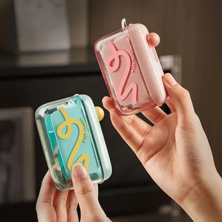 趣味多巴胺便携牙线盒家用剔牙缝牙线筒一次性牙线自动弹出收纳盒