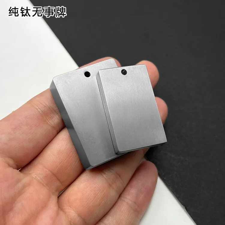钛钢吊坠 纯钛吊牌吊坠无事牌拉丝表面无饰牌定制刻图平安牌佛牌