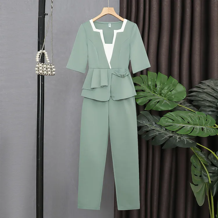 温婉大方两件套装女装夏装2025新款爆款洋气知性风温柔显瘦高级感