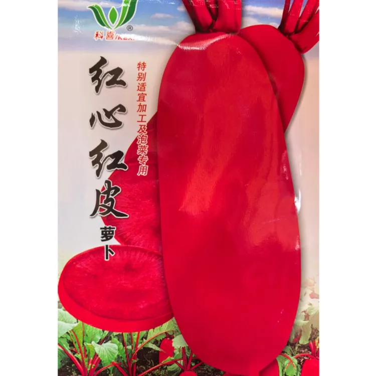 红心红皮罗卜种耐热味甜香嫩脆不易空心大田用种生长快蔬菜种子籽