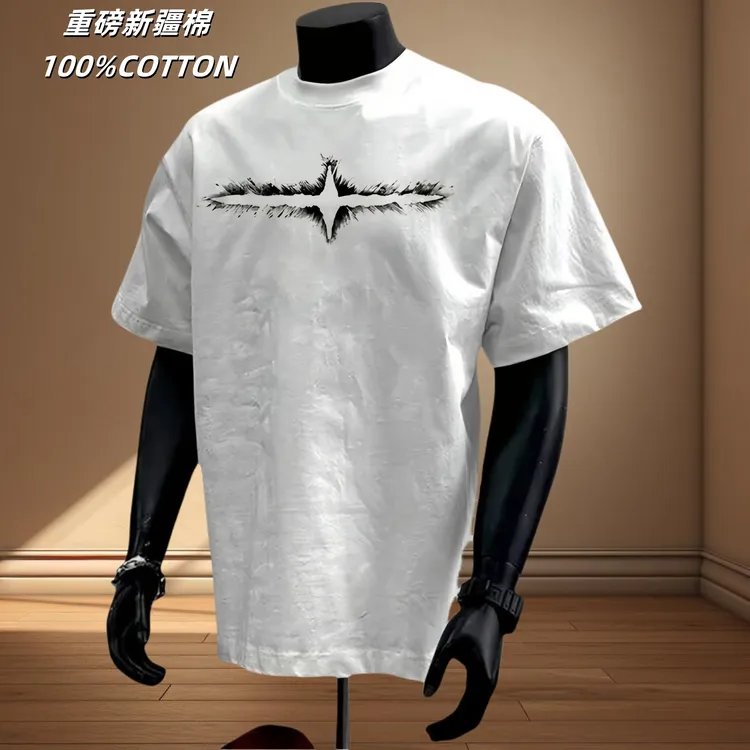 【LazyBody】260g男士t恤短袖2025夏季新短袖男款高克重纯棉休闲t恤