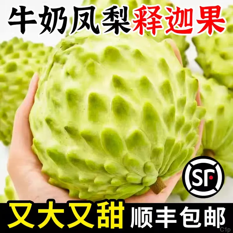 【头茬鲜果】新鲜现摘凤梨释迦果牛奶释迦冰激凌般口水果新鲜番荔枝