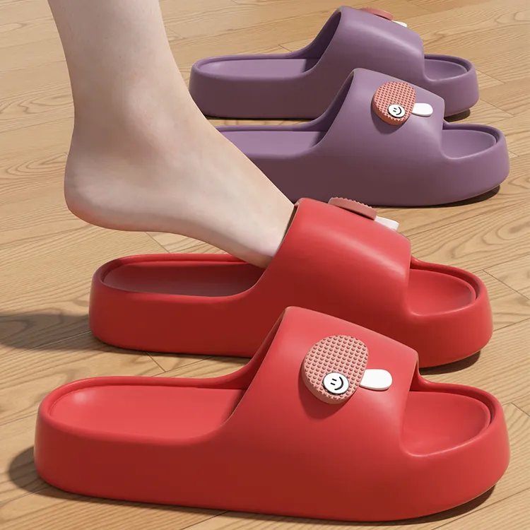 网红蘑菇踩屎感拖鞋室内居家浴室洗澡防滑EVA厚底凉拖外穿情侣男.