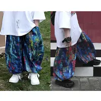 【现货】Jimmy妈童品 莫奈花园夏季儿童彩色扎染轻薄透气防蚊裤长裤