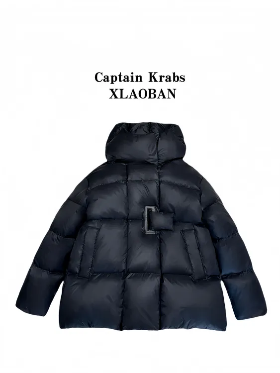 【品质】2025新款白鸭绒休闲宽松韩版百搭连帽潮流保暖冬季羽绒服