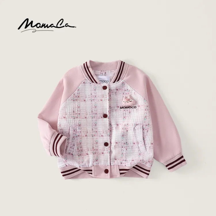 MOMOCO秋季新款女童潮流百搭可爱休闲舒适法式外套77730122004