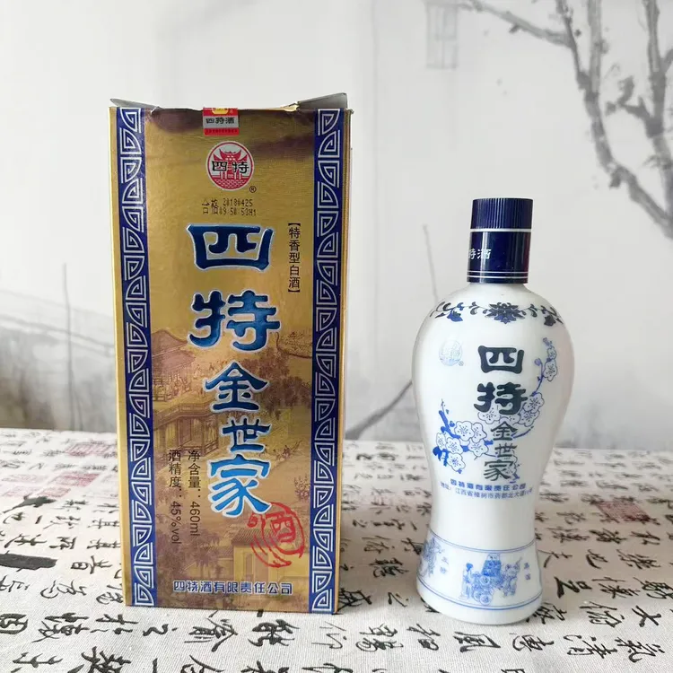 四特金世家特香型白酒2018年产45度460ml