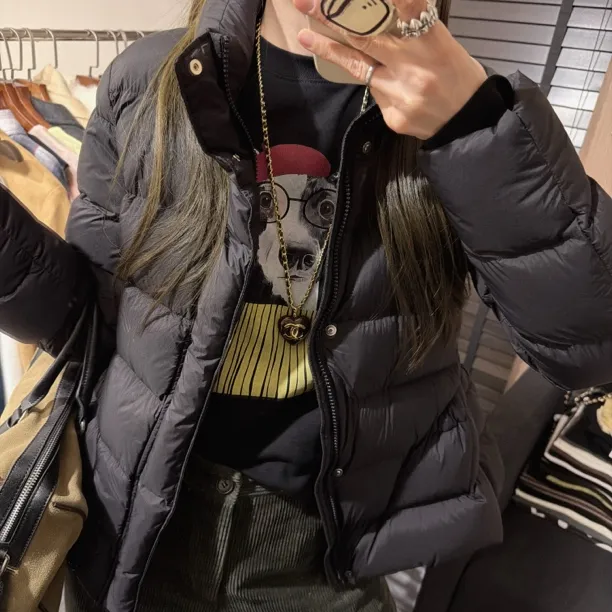 【思含】冬款收腰立领百搭羽绒外套