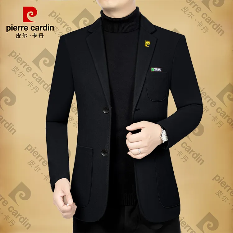 【专柜正品】皮尔卡丹男士新款高档商务休闲西服春秋季男装西装领时尚潮流高档