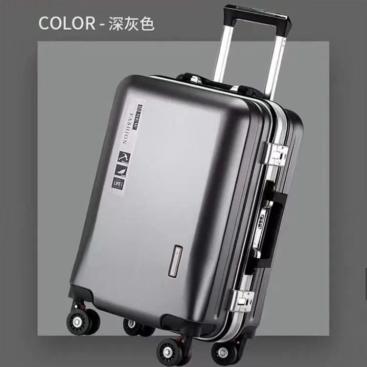 新款行李箱铝框万向轮拉杆箱大容量爆款耐用箱子充电密码箱旅行箱