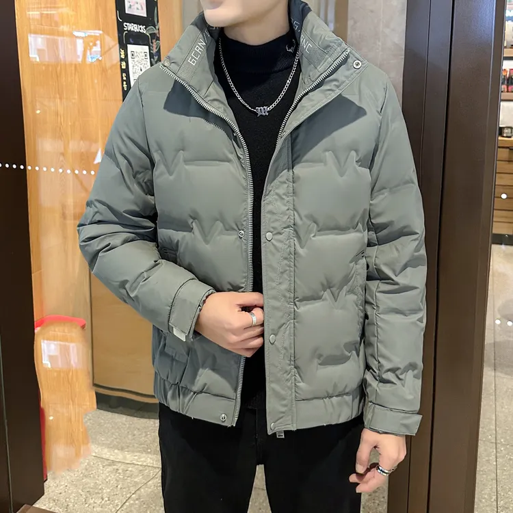 2025冬季新款男士立领轻薄款鸭绒免洗休闲百搭潮流外套羽绒服