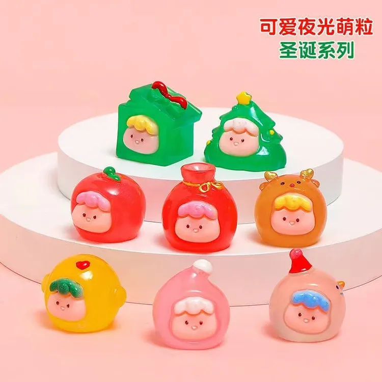 【直播拆】 新品圣诞夜光多妹  桌面摆件 创意时尚Diy潮玩