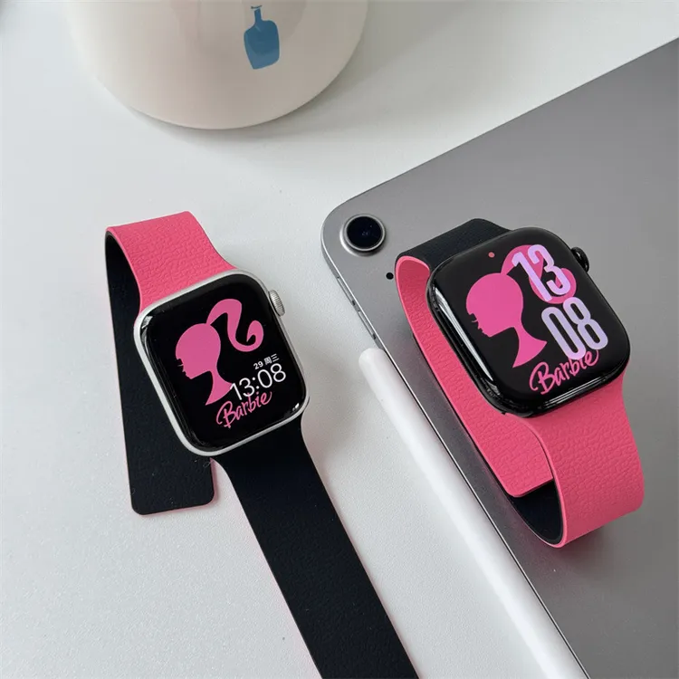 新款高品质适用苹果S11手表iwatch10表带applewatch9磁吸S8硅胶带