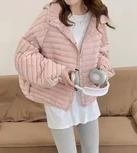 FUJIA STYLE新款时尚百搭简约气质休闲纯色羽绒服YR6801