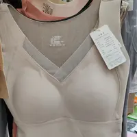 女士保暖发热石墨烯背心带胸垫加厚加绒冬季内搭上衣8803