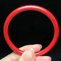 含辰砂工艺品【董先生专享】D578-朱砂手镯-5*5mm