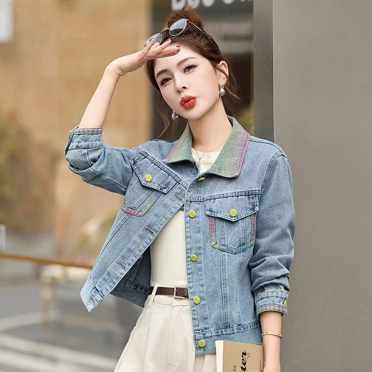 休闲牛仔外套女短款春秋季新款气质时尚百搭洋气小个子早春上衣潮