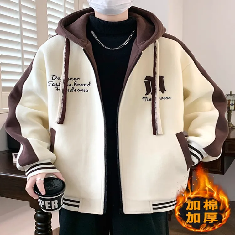仓石一树初高中学生外套加厚棉衣青少年帅气秋冬装大童棒球服夹克