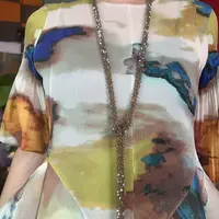 高端仿水晶2025新款爆款项链高级感防水晶小众女轻奢大牌感项链
