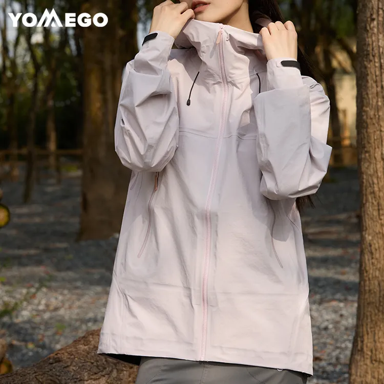 YOMEGO户外必备春夏季硬壳冲锋衣全压胶防风防水轻便男女透气休闲