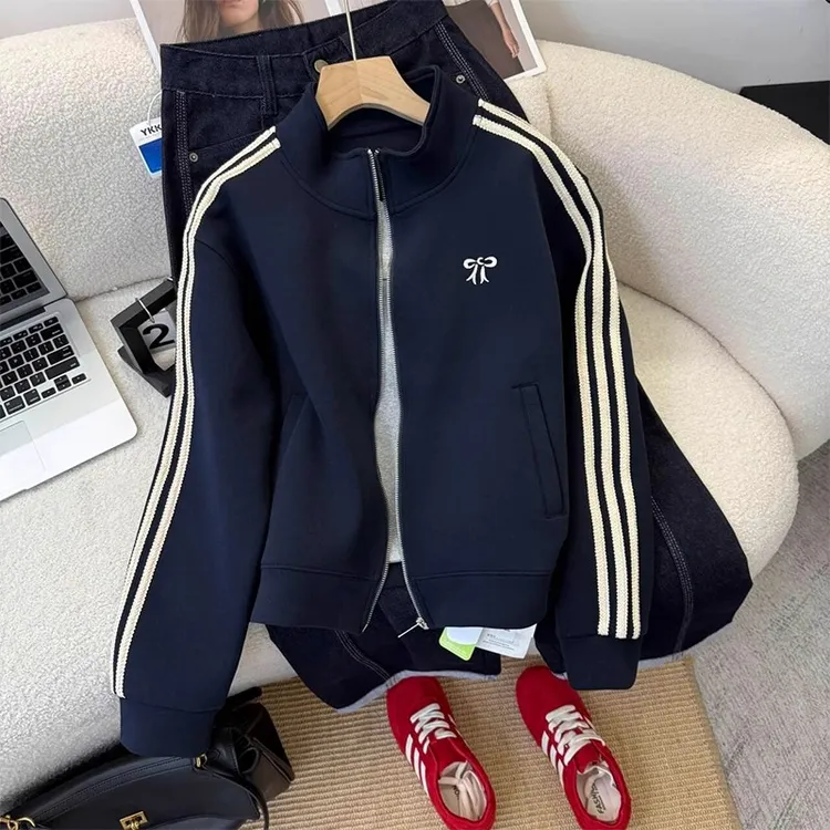 小个子爆款短款棒球服外套女秋季新款休闲百搭立领夹克开衫上衣潮