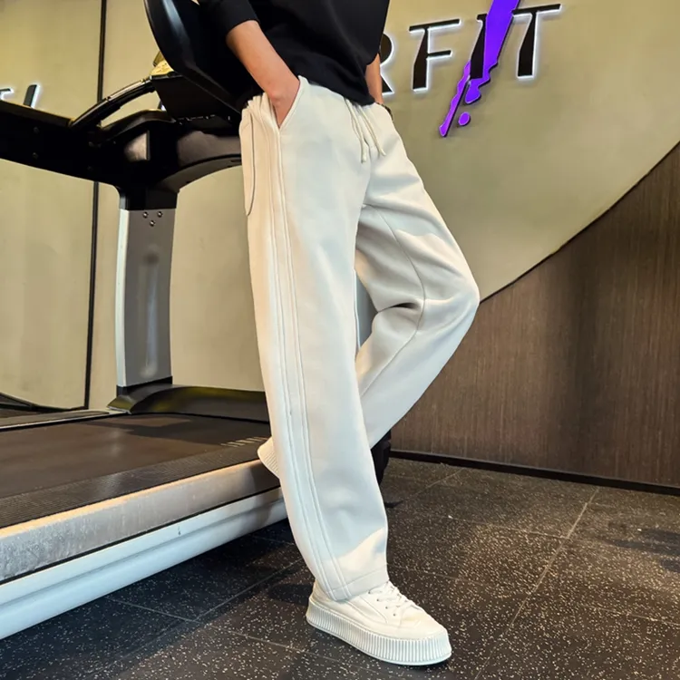 男裤秋冬款上新2024爆款宽松运动卫裤春装男士加绒加厚休闲长裤子