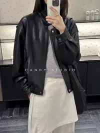 SUSU•【机车女孩】设计感皮衣外套