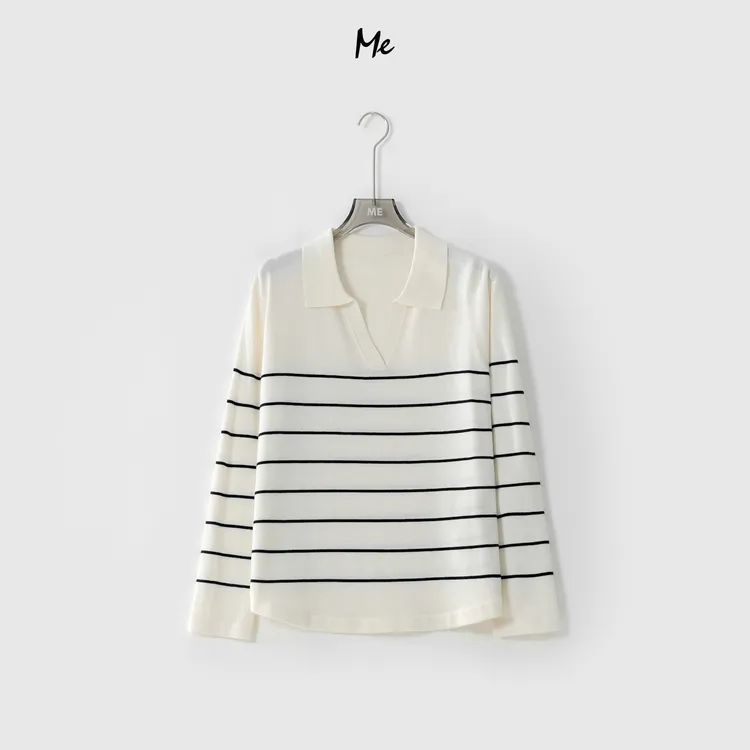 ME【MM海魂衫】绵羊毛混纺云柔亲肤显瘦百搭时尚针织毛衣MESS0311