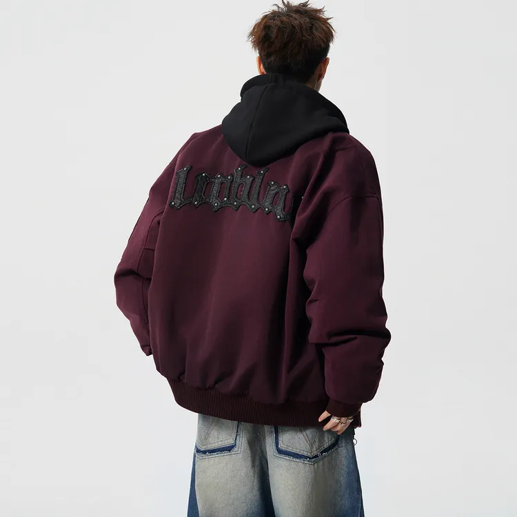 2025冬季新款可拆连帽羽绒服男防风短款流光机能风宽松保暖外套男