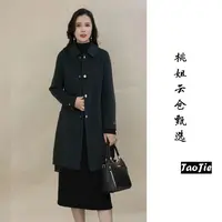 DJ713秋冬季气质百搭大衣外套女