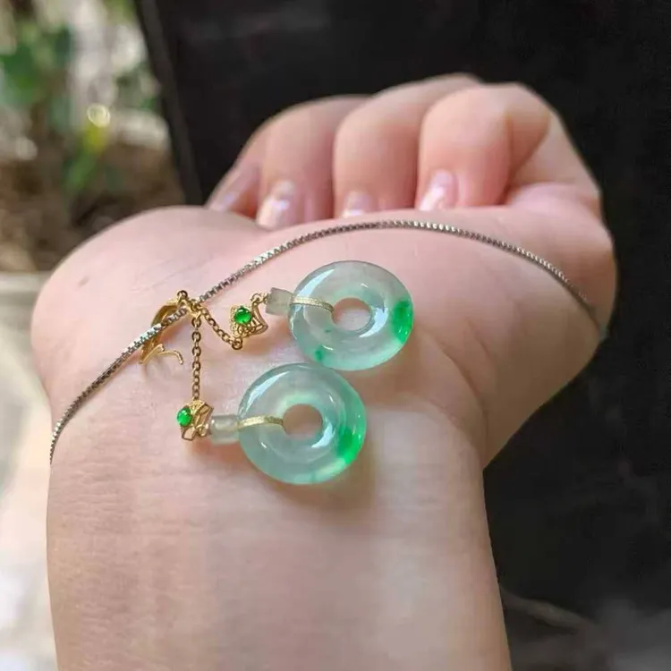 甜甜圈平安环耳坠
