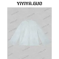 yiyiya.Guo艺艺吖【香氛之梦】蕾丝花边提花圆领长袖上衣25SS0382