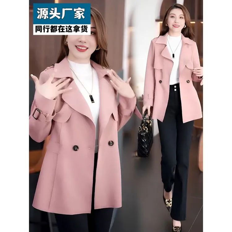 梵乐芬赫本风风衣外套女小个子上衣2025新款时尚百搭洋气春秋短款