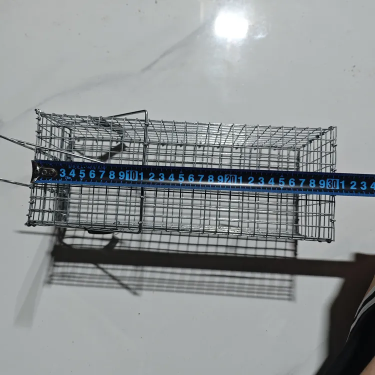 固定式热镀锌老鼠笼防逃脱户外捕鼠神器30*12*12（10个装）