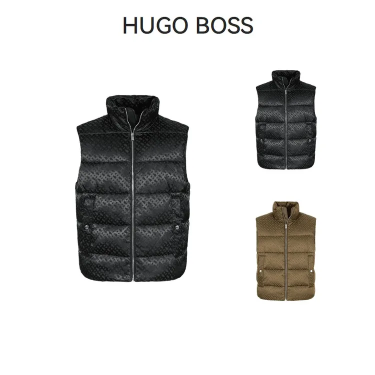 未使用 HugoBoss/雨果博斯 男士外穿保暖夹棉马甲棉服 50497772