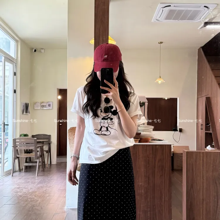 【快乐米奇】韩系减龄高质小众百搭款式休闲夏季时尚印花米奇T恤