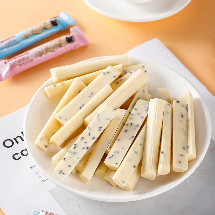 黑芝麻白巧克力牛奶巧克力散装糖果批发巧克力喜糖牛奶儿童零食