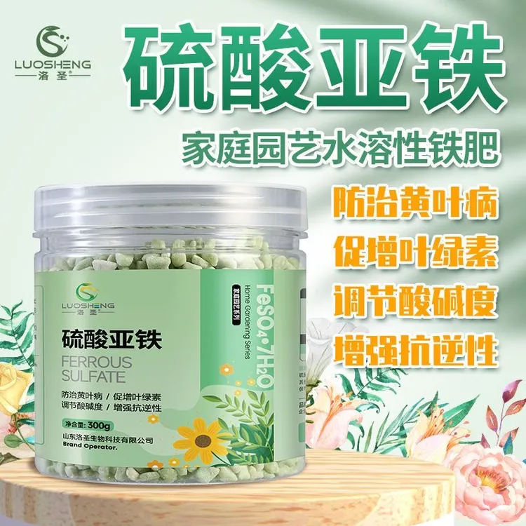 硫酸亚铁园艺水溶肥调节土壤酸碱度防花卉蔬菜黄叶喜酸植物通用