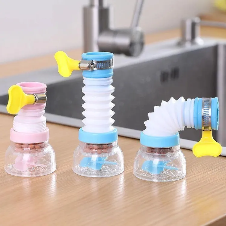 【首单福利】自来水节水滤水器防溅花洒水龙头可旋转伸缩过滤器延伸