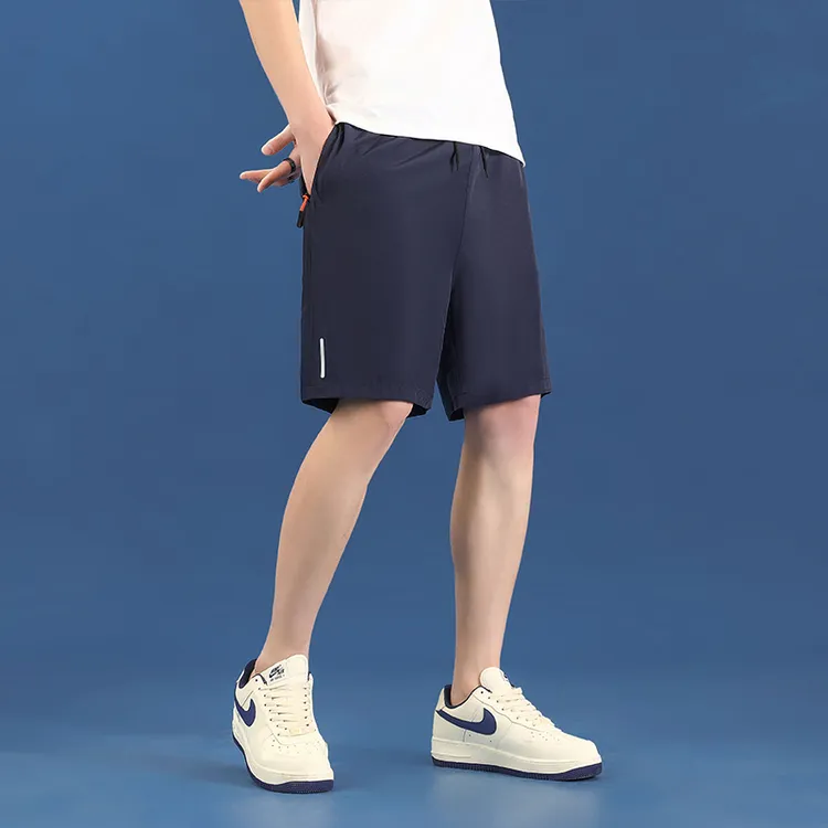 冰丝速干运动休闲短裤男士夏季薄款男生五分裤子沙滩运动跑步透气