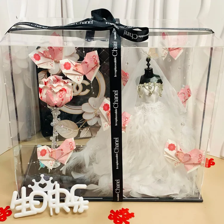 婚纱有钱花手工创意DIY材料包适用于节日纪恋日送重要的人的礼物