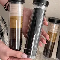 发圈罐装发绳简约基础款头绳20根罐装耐用简约不伤毛发