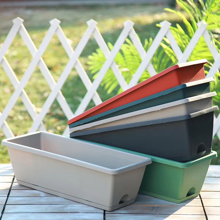 阳台塑料种菜盆大号长条家庭种植花盆家用塑料长方形环保种植花盆