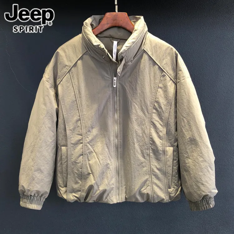 Jeep吉普2025秋冬款立领羽绒服男羽绒服男士百搭休闲潮牌简约外套